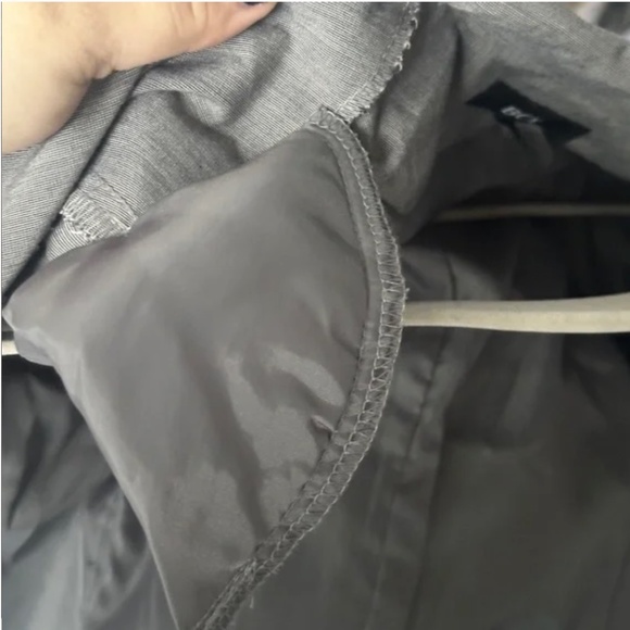 BCX Juniors Vintage Gray Grey Blazer Size Medium Statement Shoulders 3/4 Sleeve - Picture 4 of 5